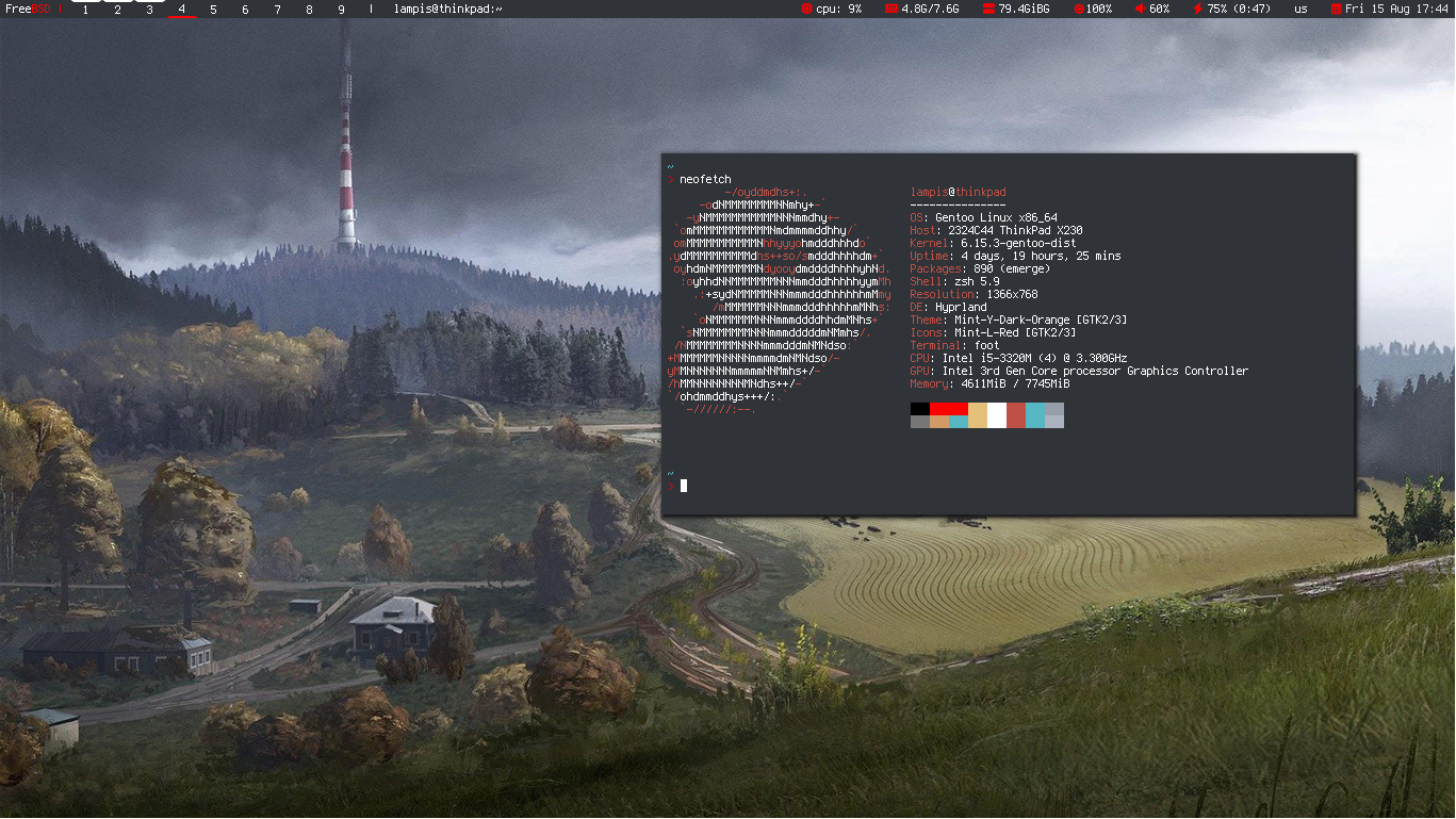 my hyprland linux desktop